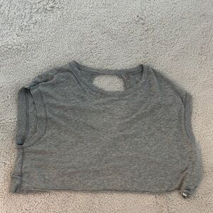 FP Movement by Free People Heather Gray Crop Top